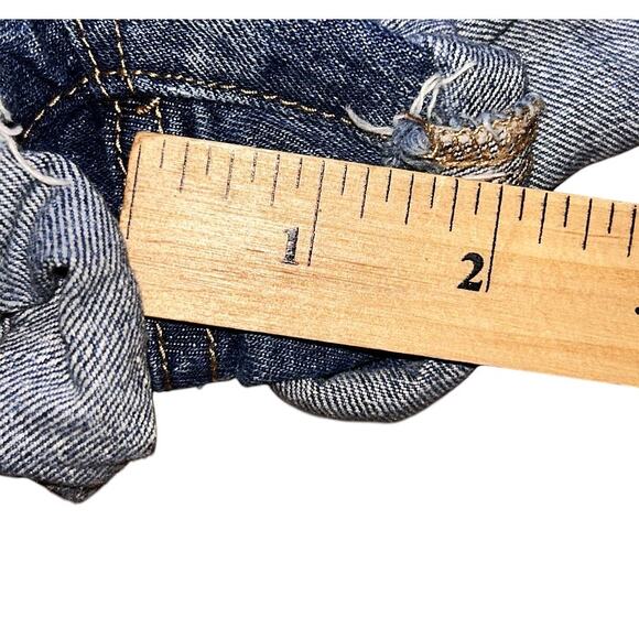 Articles of Society Meredith Distressed High-Rise Cutoff Denim Shorts 29X3 - Picture 4 of 8